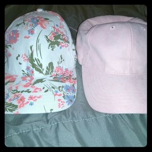 Floral and pink hat